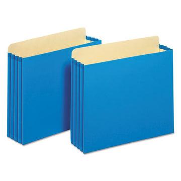 Pendaflex® File Cabinet Pockets, 3.5" Expansion, Letter Size, Blue, 10-box freeshipping - TVN Wholesale